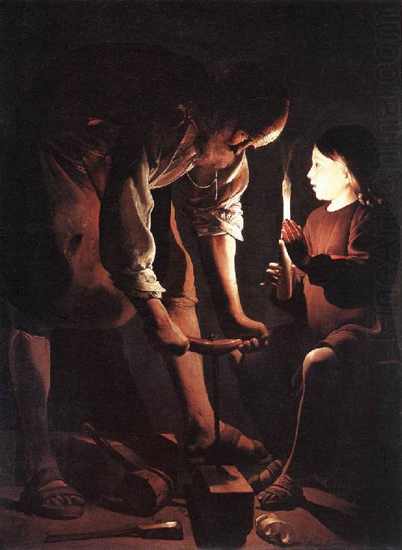 Christ in the Carpenter's Shop (detail) s, LA TOUR, Georges de